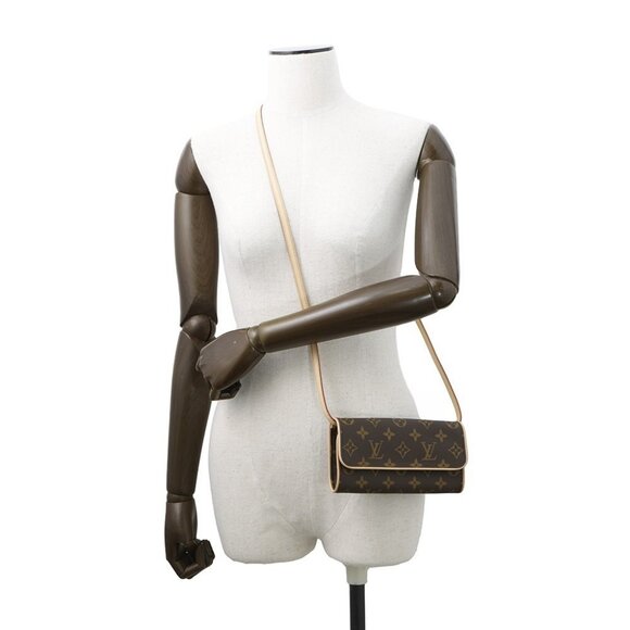 LOUIS VUITTON Pochette Twin Size PM Monogram Brown M51854 - Picture 3 of 16